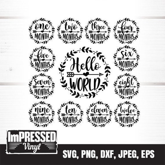 Free Free 327 Baby Milestone Svg Free SVG PNG EPS DXF File