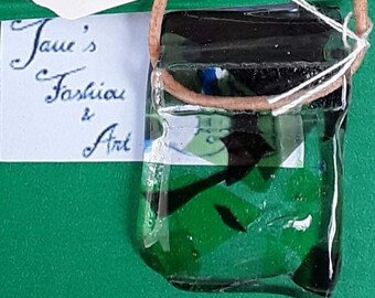 JFA-GlassDreams - glass pendant - kleines und feines Schmuckstück, Fusing - handmade - einzigartig