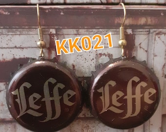 Earpendant "bottle cap" Kronkorken Ohranhänger, Ohrschmuck "Kronenkorken Biere", Crazy Earrings, unique