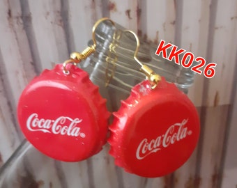 Earpendant "bottle cap" #Kronkorken Ohranhänger, Ohrschmuck "Kronenkorken ungebogen", Crazy Earrings, unique