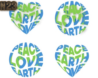 Download Peace Love Earth Etsy