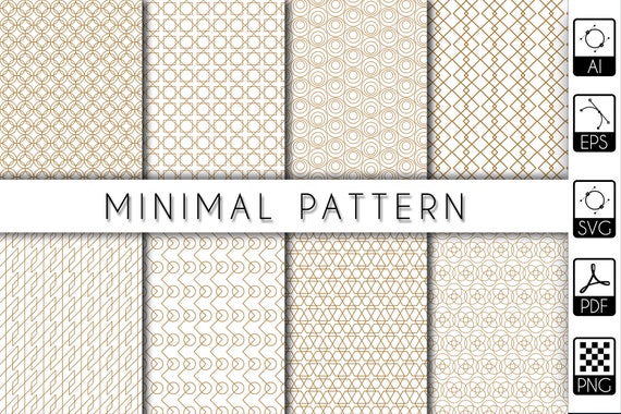 minimal geometric vector pattern ai eps svg pdf png etsy etsy