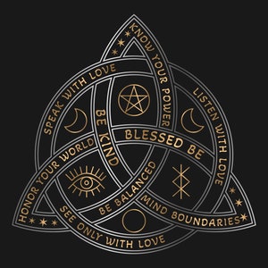 The Triquetra with affirmations SVG. Celtic Knot. Celtic design. Trinity knot art. Decal. Sublimation. Commercial use.