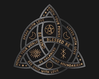 The Triquetra with affirmations SVG. Celtic Knot. Celtic design. Trinity knot art. Decal. Sublimation. Commercial use.