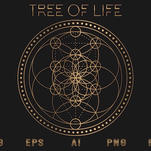 Tree of Life. Wall and print vector art. svg eps ai png pdf.