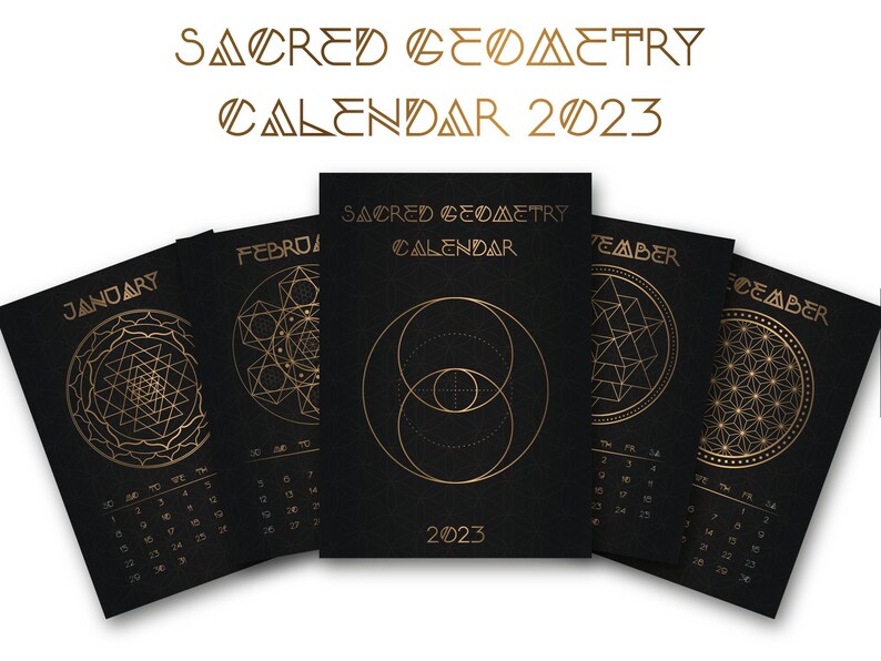 Sacred Geometry Calendar 2025 Star Jaquelin