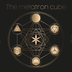 The metatrone cube. Sacred geometry. Ai EPS SVG PNG
