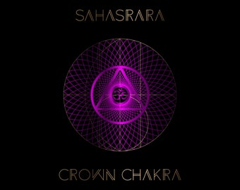 Sahasrara Crown chakra. Sacred geometry design. Ai EPS SVG PNG