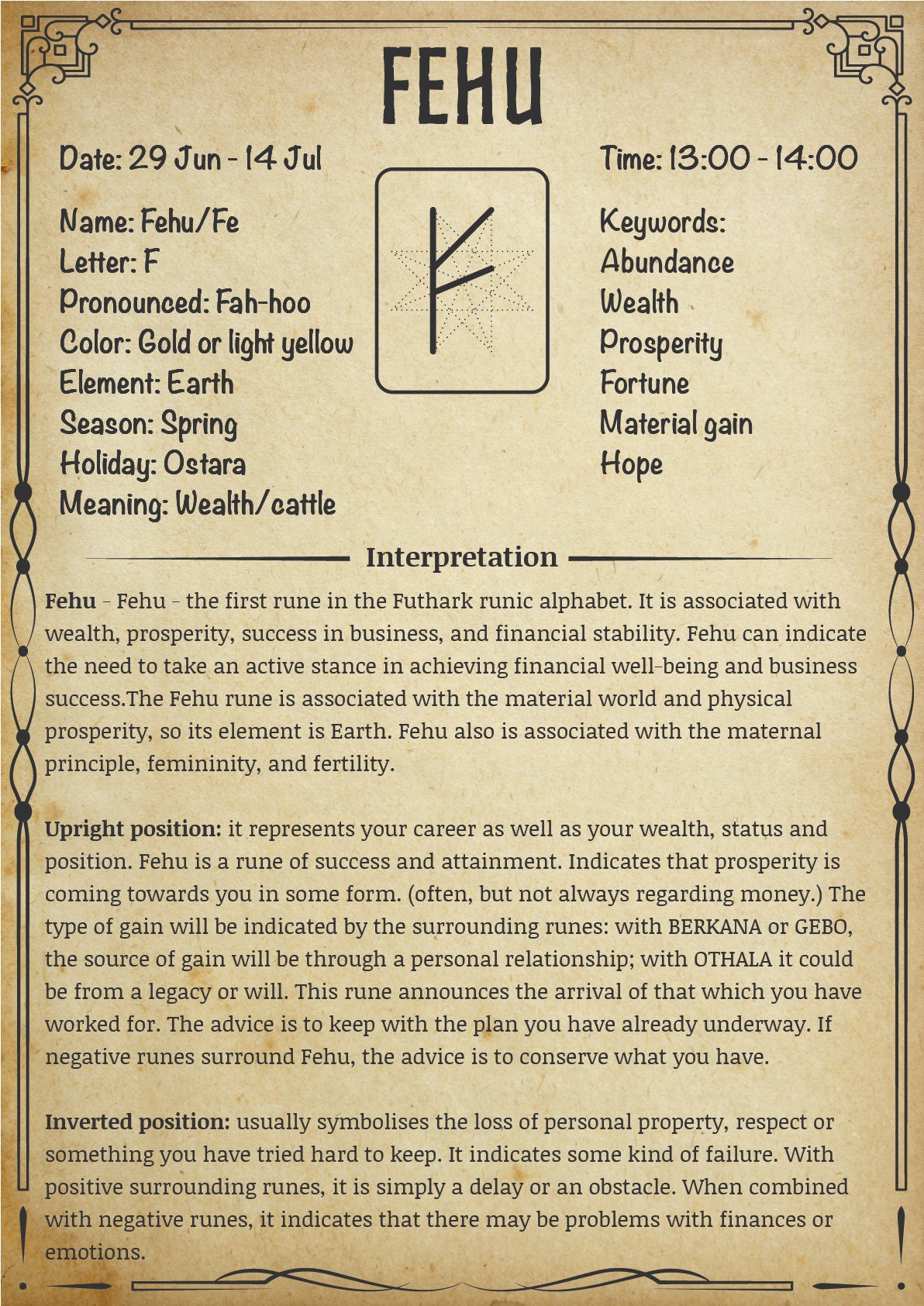 Ultimate Rune Guide, Runes Grimoire Printable, Rune Cheat Sheets, Norse ...