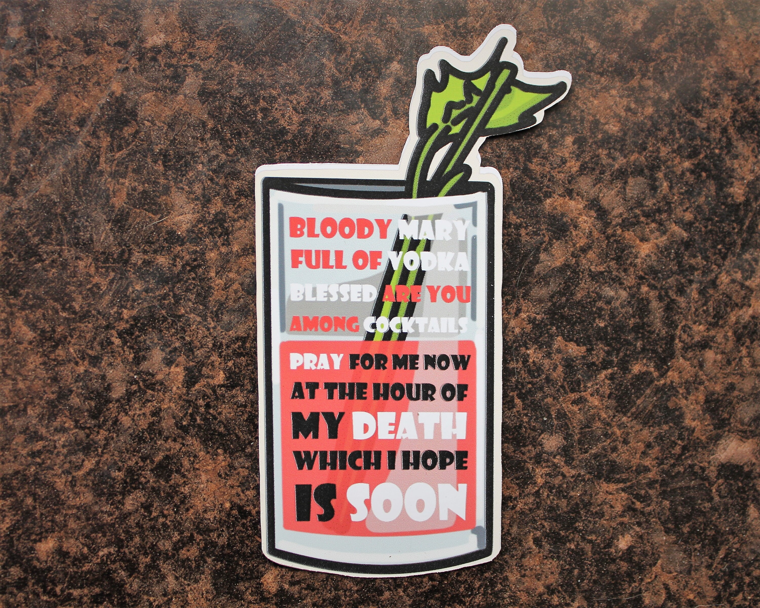 Archer Danger Zone & Bloody Mary Prayer Sticker Matte Etsy