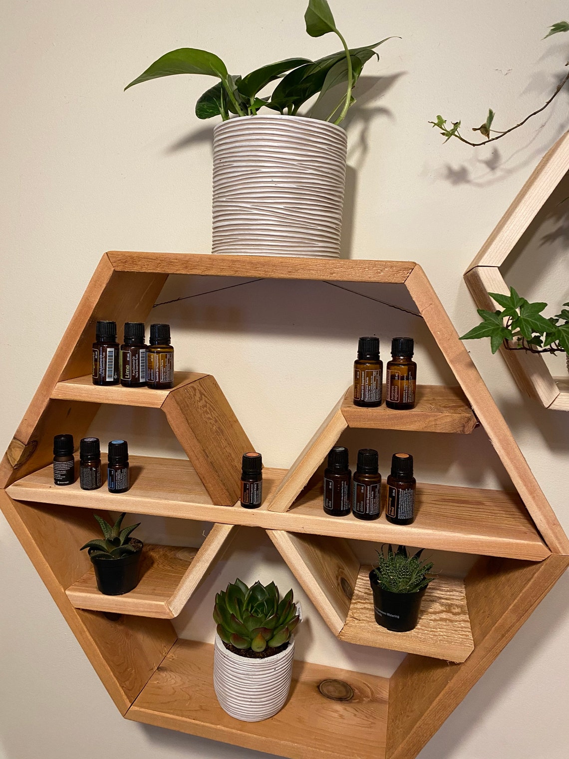Cedar big wall shelf Etsy