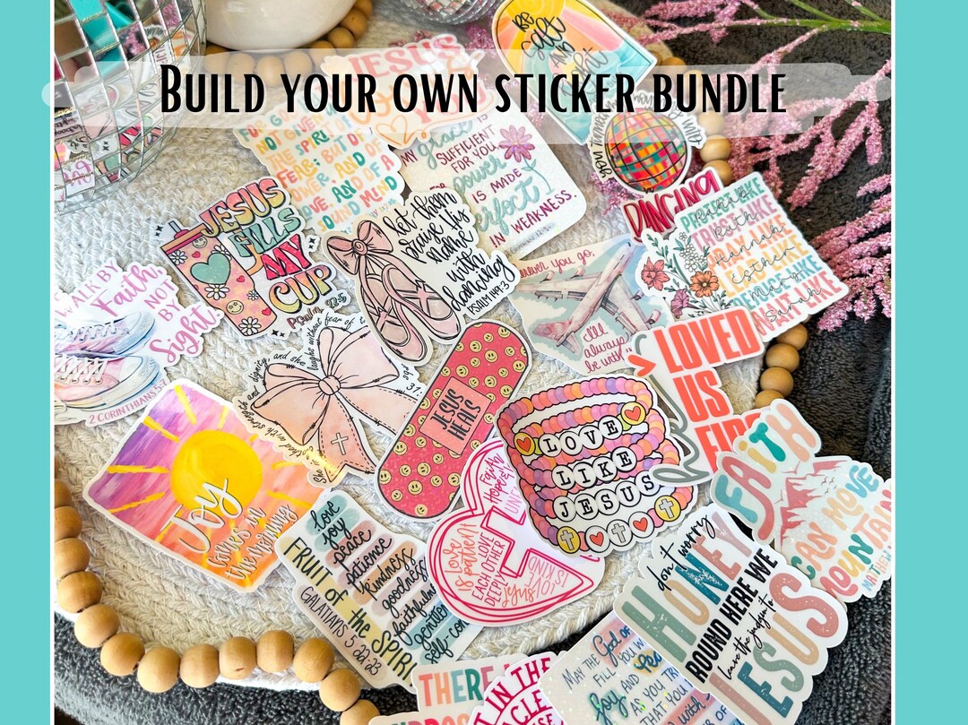 Build Your Own Christian Sticker Pack Faith Based Sticker Bundle Jesus ...