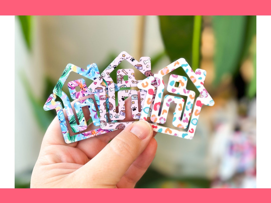 House Bookmark | Acrylic Bookmark | Jumbo Paperclip | Planner Marker ...