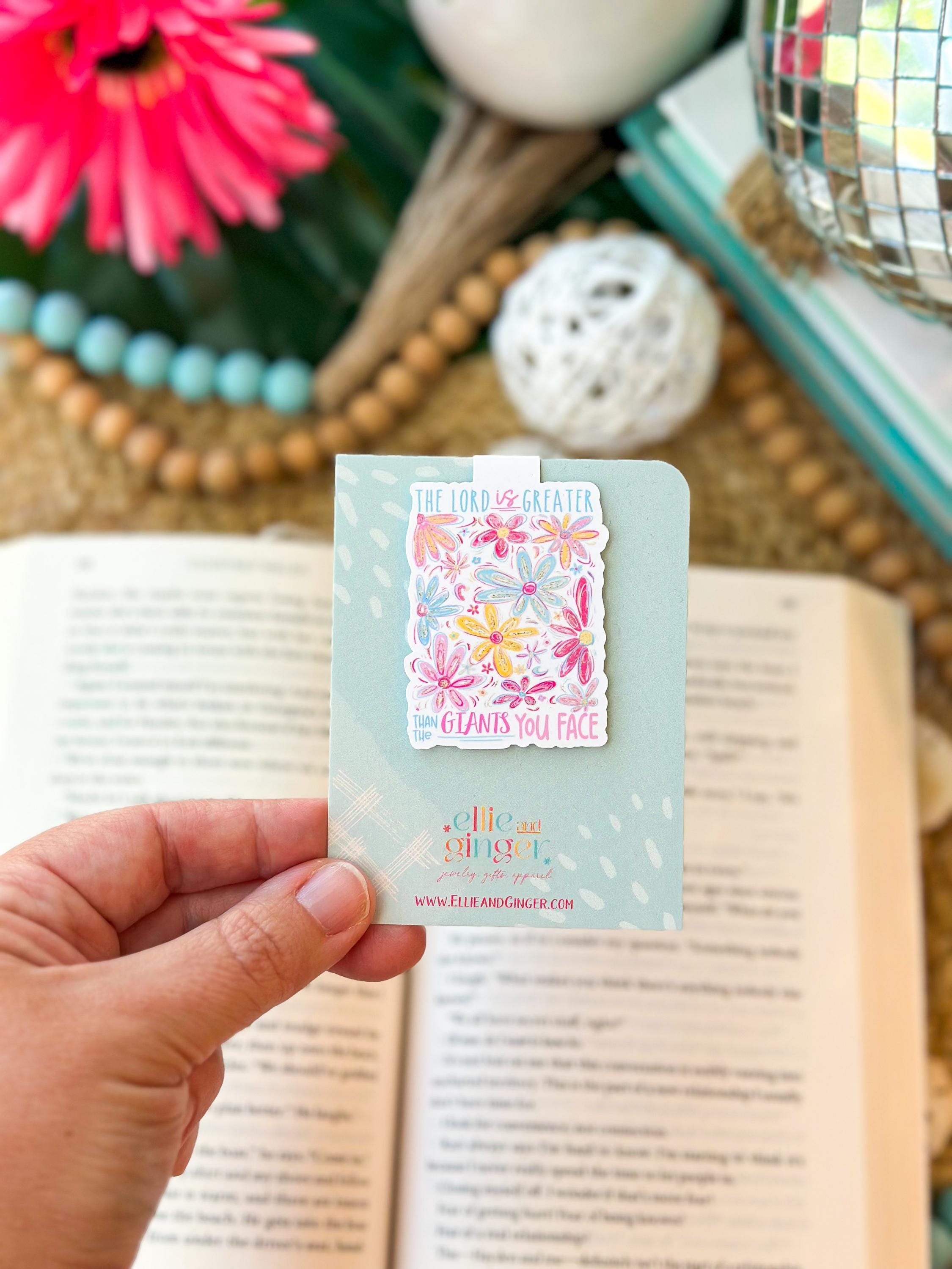 Magnetic Bookmark the Lord is Greater Than the Giants You Face Bookmark ...