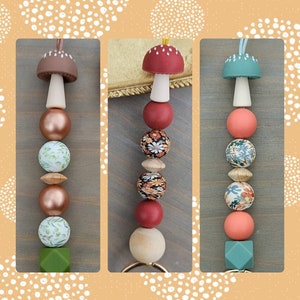 Cottage Core Lanyard, Mushroom Lanyard, Teacher Lanyard