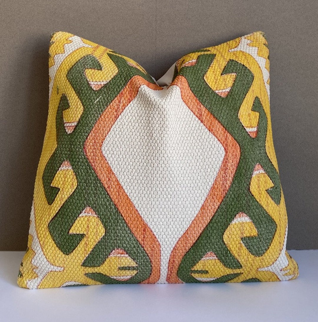 50x50 Pillow Cover, Boho Pillow Case, Christmas Gift for Man, Turkish