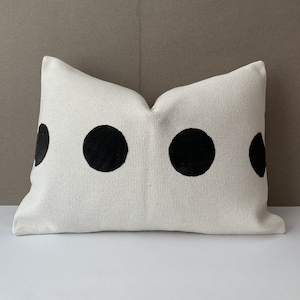 Striped Pillow, 65x52 cmTurkish Kilim Pillow, White And Black Pillow, Handwoven Couch Pillow, Decorative Pillow, Anatolian Throw Pillow,