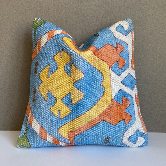 Kilim Pillow Cover Boho Pillow Case Christmas Gift for Man Etsy