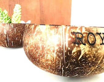 Custom Laser Engraved Coconut Bowl: Eco-Friendly Gift Decor