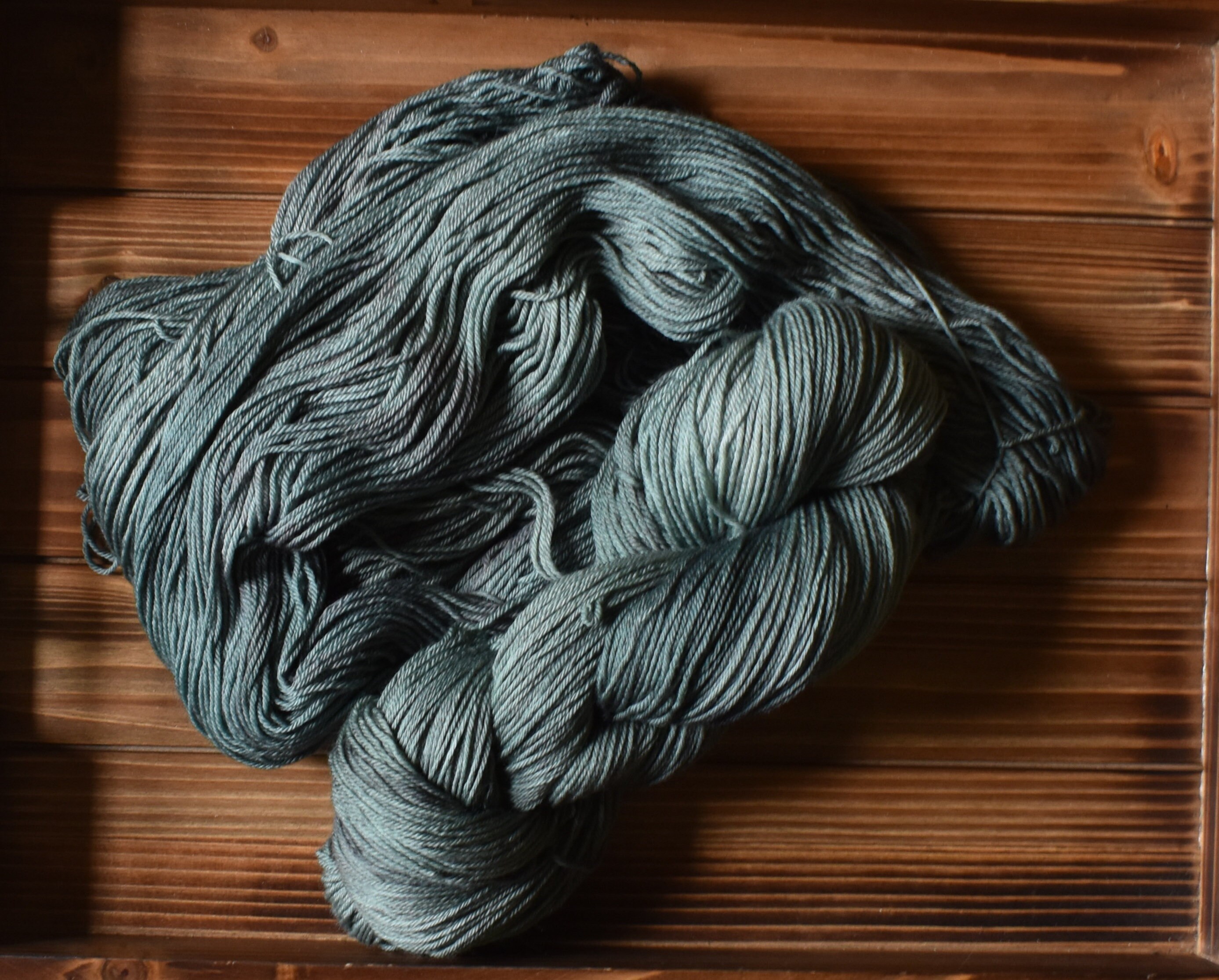 Cypress Sage Green Yarn. Handdyed Yarn. Tonal Green Yarn. Etsy