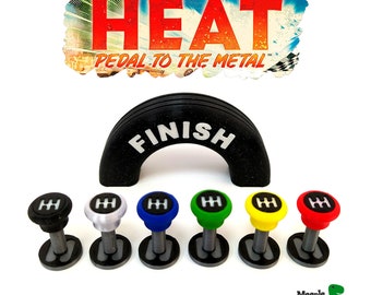 Finish line and shift levers for Heat: Pedal to the metal / Meeple Rex / Board game accessories