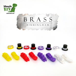 BRASS Premium Pack / Boat and Train Tokens / Birmingham / Lancashire / Board Games