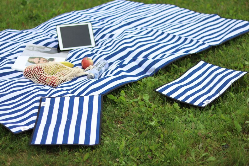 Böhmische Picknickdecke 200x200cm - Wasserdichte Stranddecke Aus Oxford Stoff Mit Tragetasche