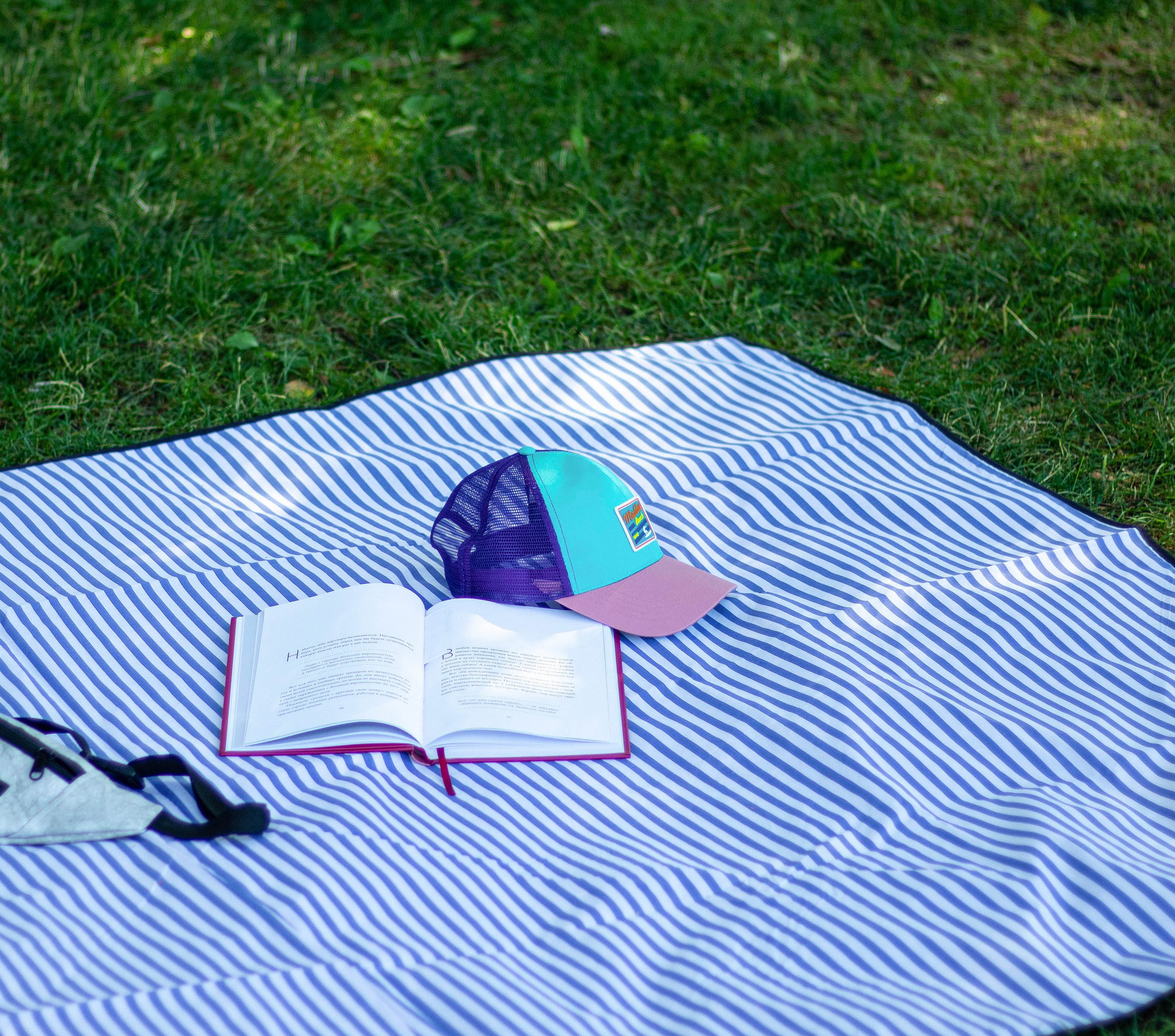 Waterproof picnic blanket Beach blanket Picnic set Handmade Etsy