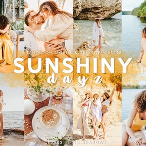 Lightroom Mobile SUNNY Preset, Desktop Preset, Outdoor Presets, Summer Preset, Creamy Preset, Warm Preset, Golden Hour