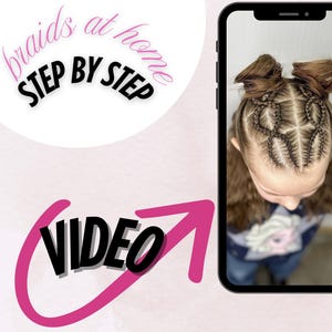 Instant Download: Braided Bow Hairstyle for Girls | Step-by-Step Hair Guide