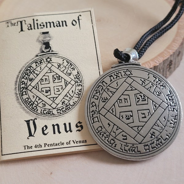 Talisman of Venus  Pendant Love Pentacle Solomon Seal Magic 1.5" Pendant Amulet Necklace