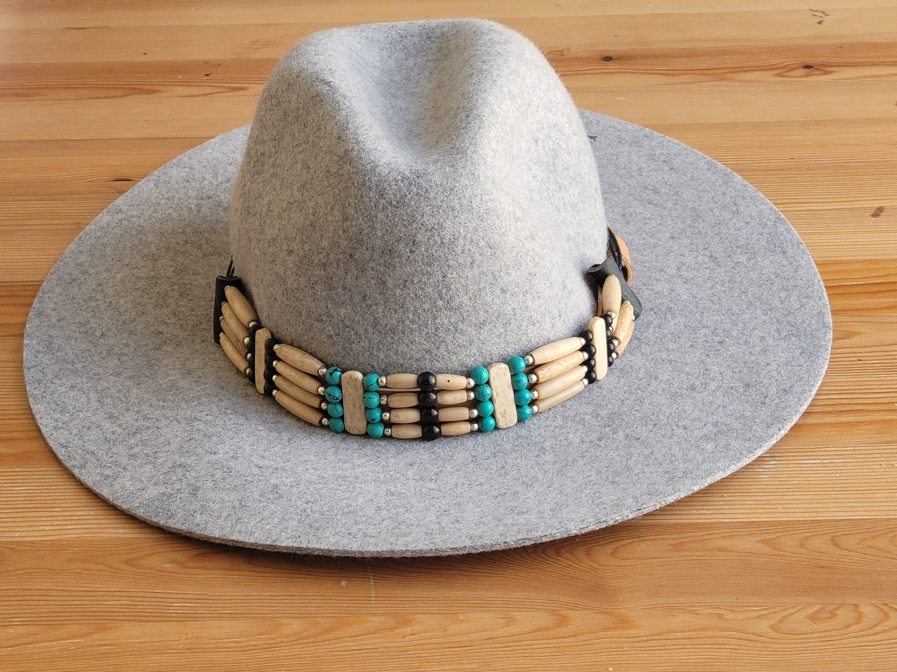 Western Buffalo Bone Hat Band Fit 