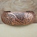 Pure Copper Bangle Women Bracelet Bangle Healing Bangle Slight Domed