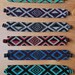 Native American Seed Beaded 7-Inch Bracelet With Magnetic Clasp - Geometric Design, Multicolor