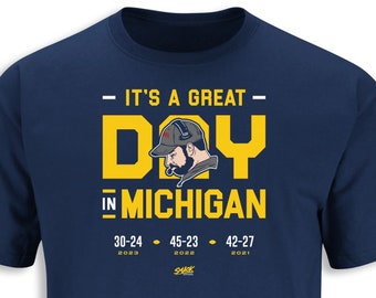 It's a Great Day in Michigan (anti Ohio St) T-Shirt for Michigan College Fans (SM-5XL)