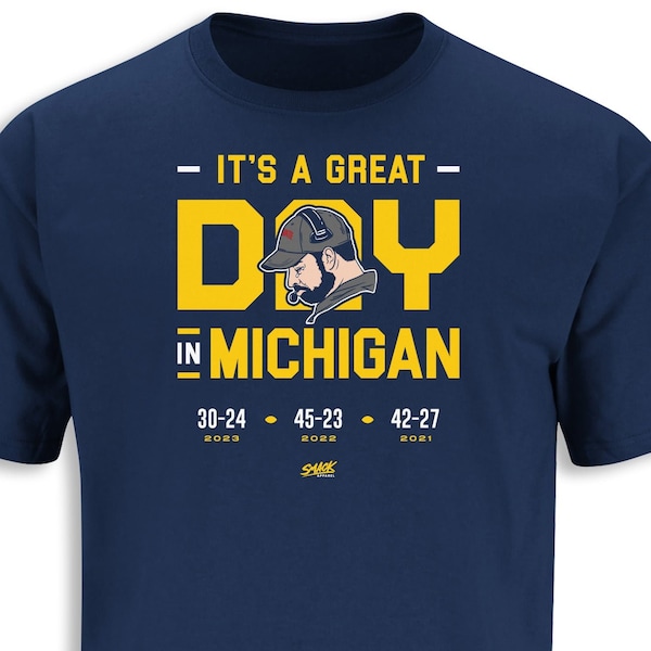 It's a Great Day in Michigan (anti Ohio St) T-Shirt for Michigan College Fans (SM-5XL)