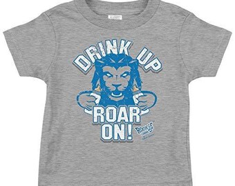 Rookie Wear by Smack Apparel Kansas City Football Fans NB-4T Drink Up Chop On Red Onesie or Toddler Tee