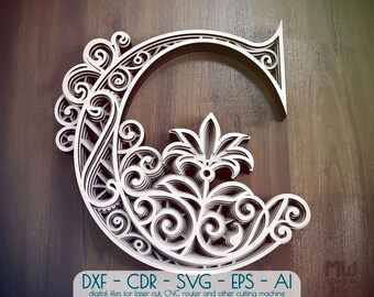 Download Mandala Letter Svg Etsy