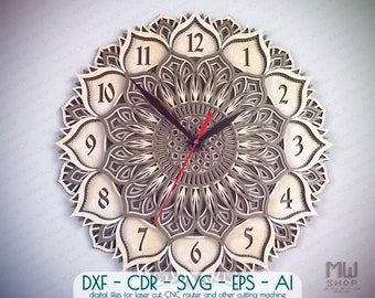 Free Free Mandala Clock Svg 736 SVG PNG EPS DXF File