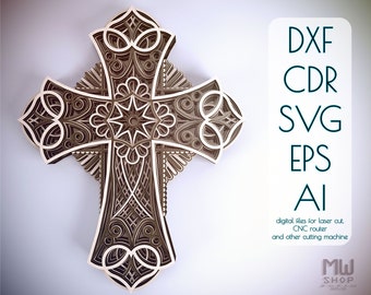 Download 3d Cross Svg Etsy