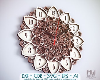 Free Free Mandala Clock Cricut 937 SVG PNG EPS DXF File
