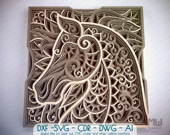 Download Layered Horse Svg Etsy