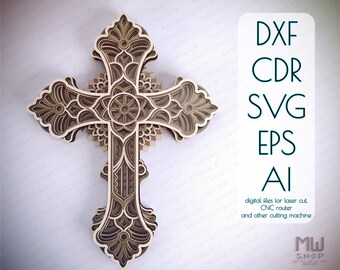 Download Cross Mandala Svg Etsy