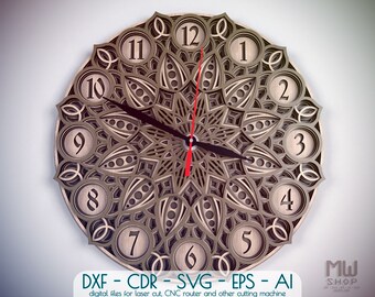 Download Mandala Clock Etsy