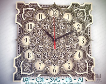 Download Mandala Clock Etsy