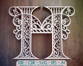 Download Mandala Letter Svg Etsy