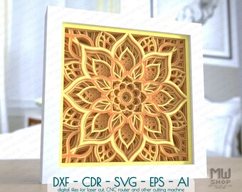 Free Free 227 Mandala Shadow Box Cricut SVG PNG EPS DXF File