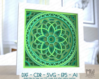 Free Free 159 Cricut Mandala Shadow Box SVG PNG EPS DXF File