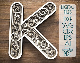 Download Mandala K Svg Etsy