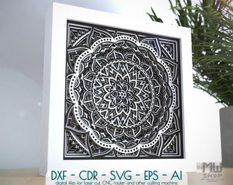 Free Free 269 Mandala Shadow Box Cricut SVG PNG EPS DXF File